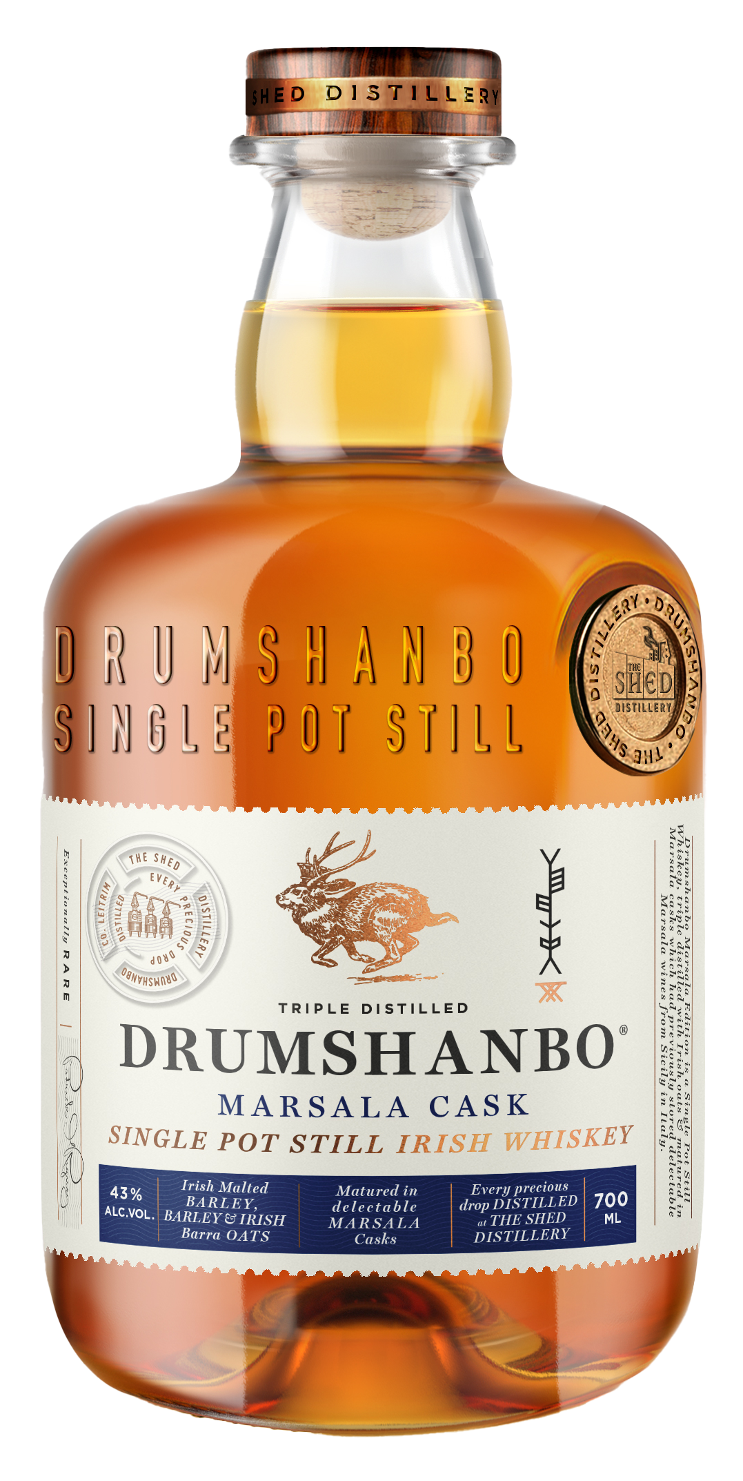 Drumshanbo Single Pot Still Irish Whiskey Marsala Cask