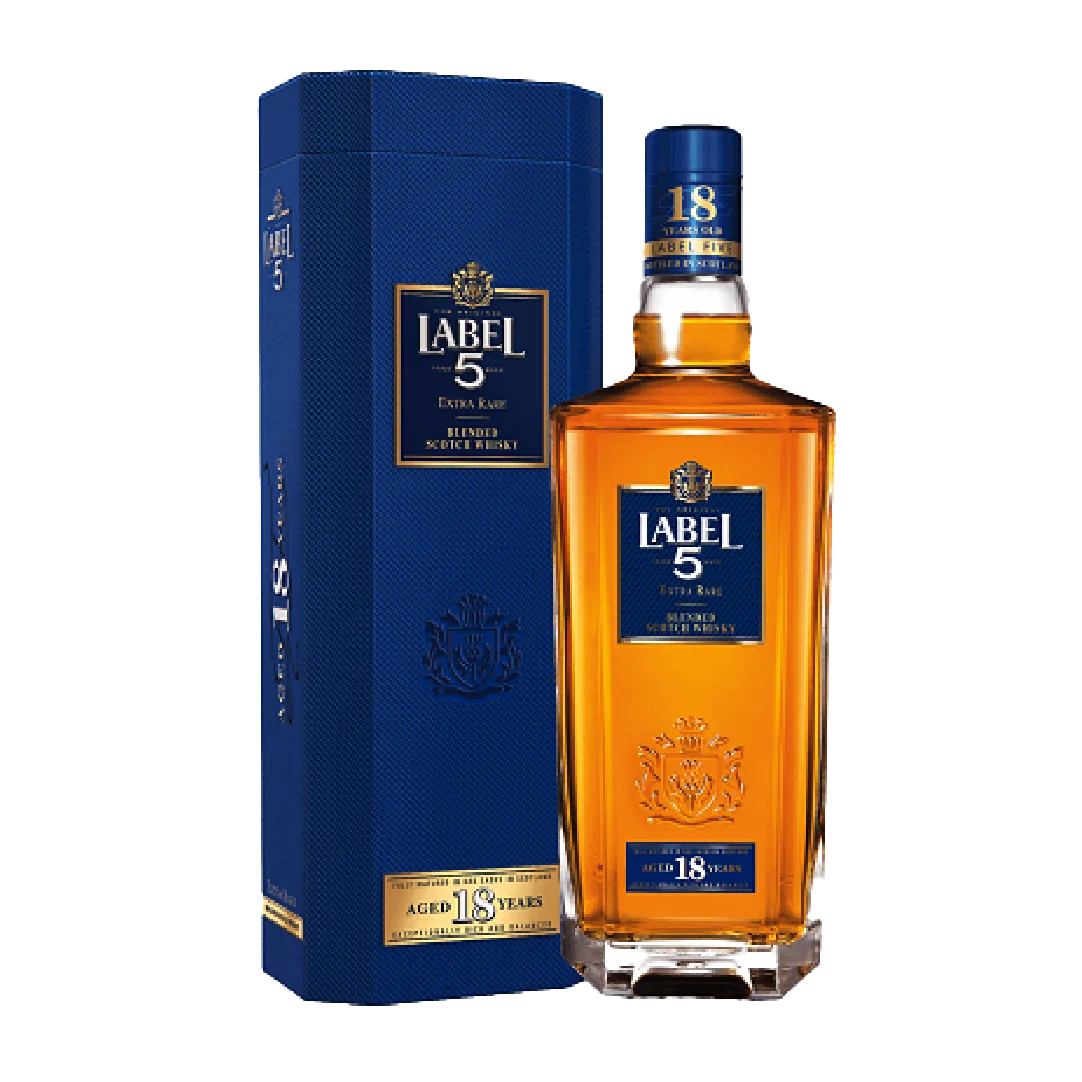 Label 5 18 Years Old Blended Scotch Whisky with Gift Box