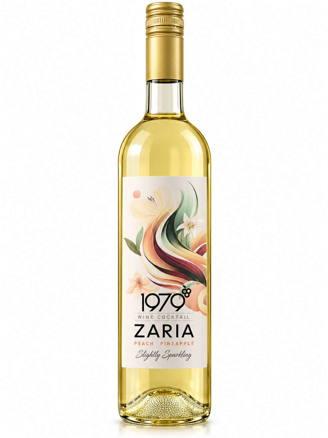 1979 Zaria Peach & Pineapple Lightly Sparkling Wine Cocktail