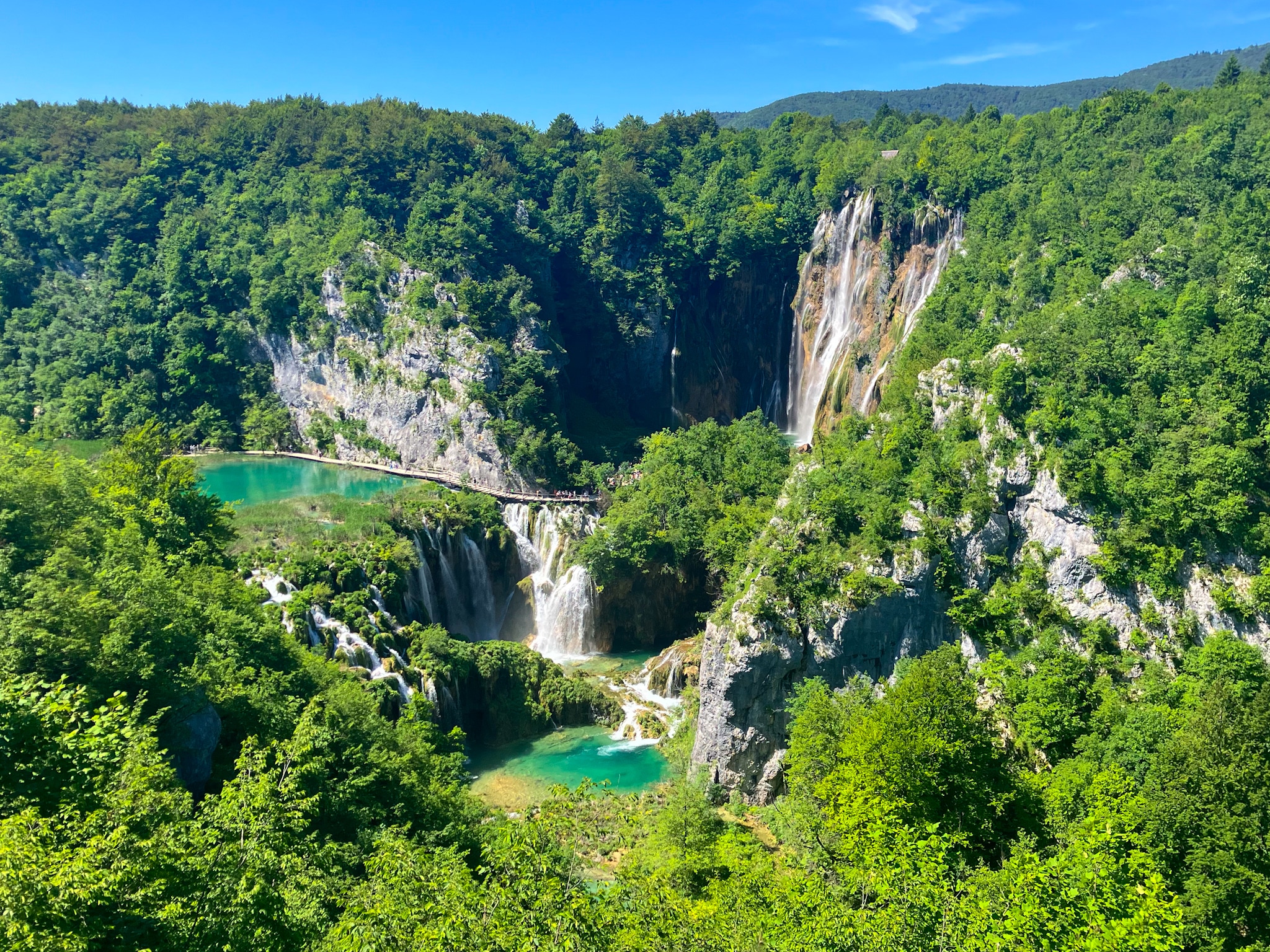 Waterfall at Plitvice Lakes
