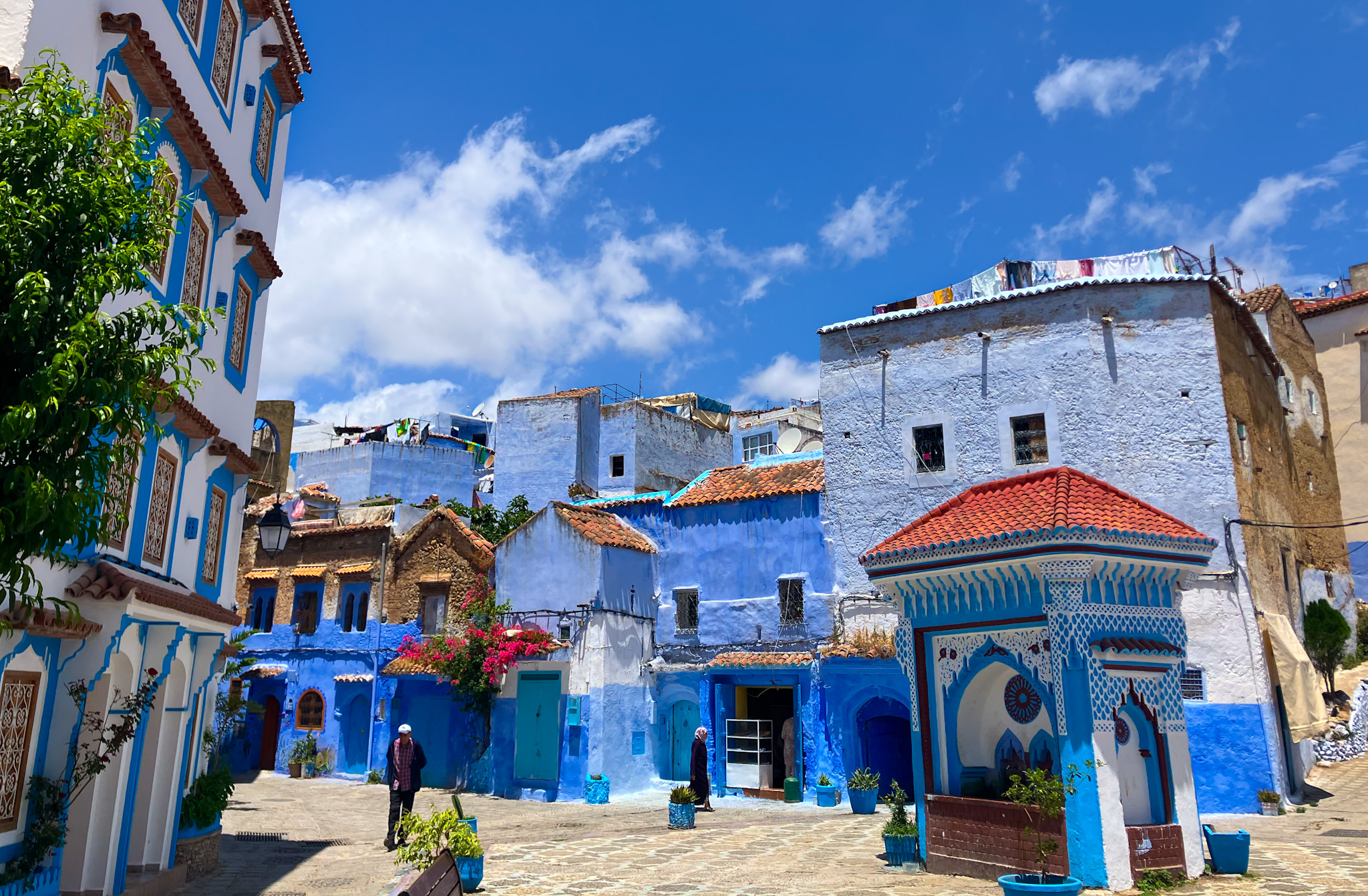 Blue buildings in Chefchaouen