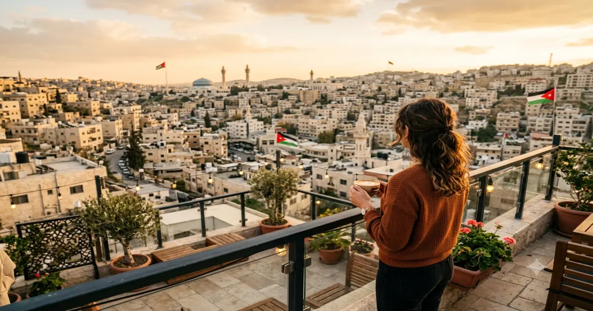 مستثمرة تتأمل عقارات عمان — دليل المشاركة في مزاد وزارة العدل في الأردن خطوة بخطوة