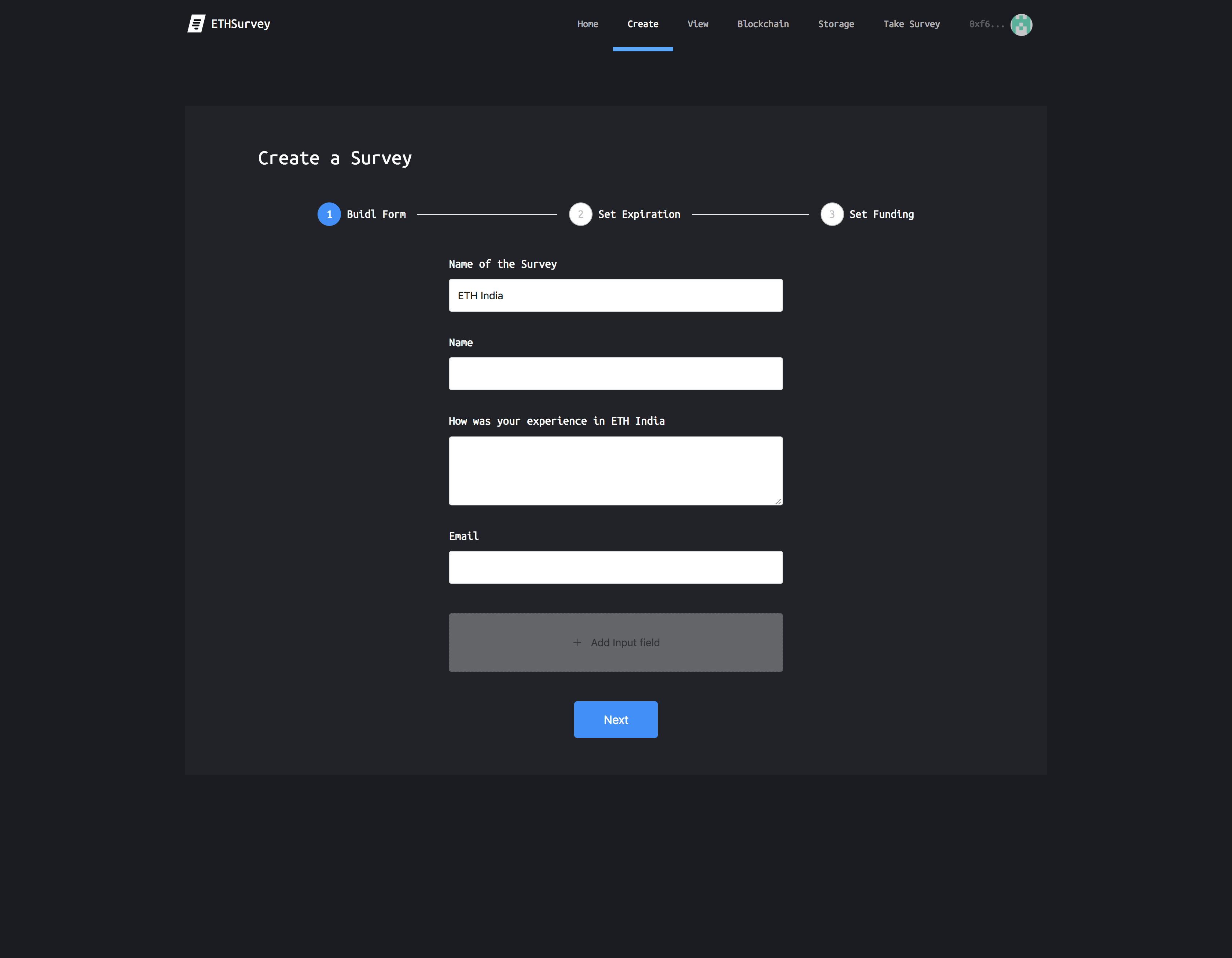 Simple Survey Form Builder