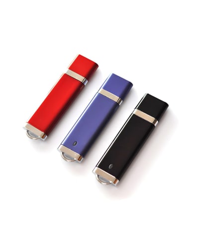 Classic Plastic Flash Drives for Trade Shows | Cheap Custom USB Drives with Logo - Main View
