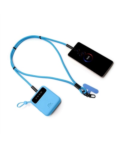 Custom Length USB Cable | 60W Fast Charging Anti-Lost Phone Lanyard Cord - Alternate View