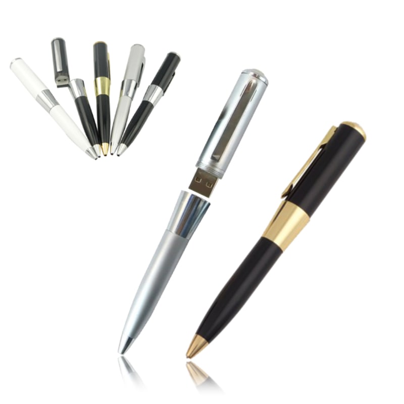 Marketing-Werbe-USB-Laufwerke Zweifarbiges Metall-Stift-Flash-Laufwerk - Main View