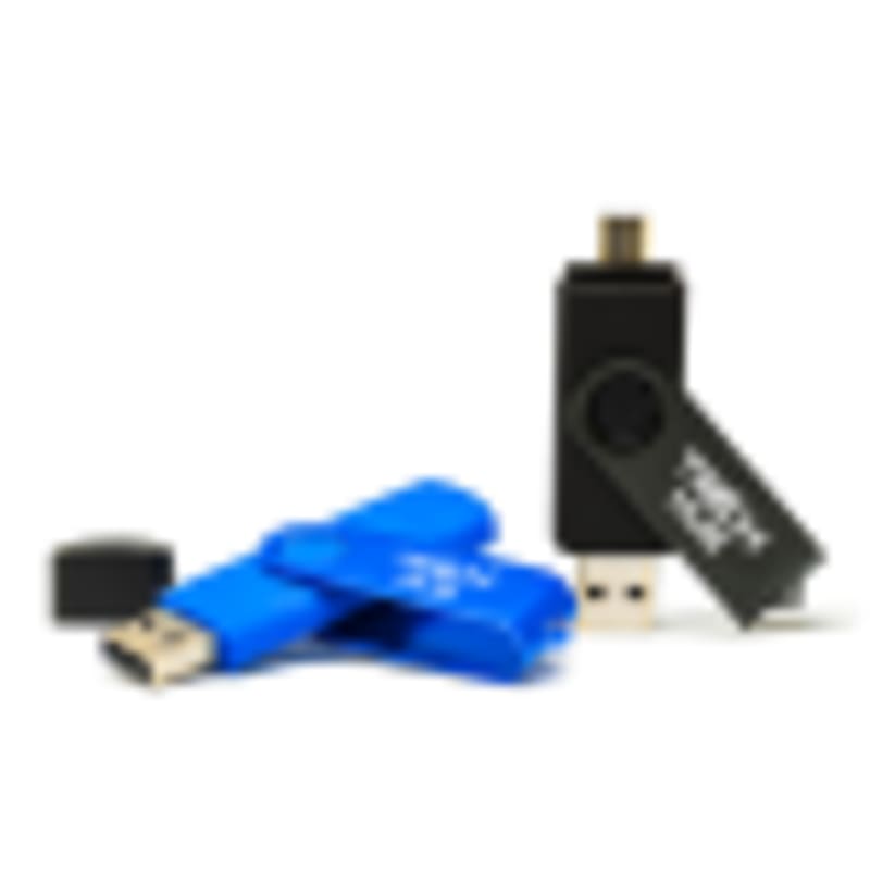 Dual Type-C & USB 3.0 OTG Swivel Flash Drives | Bulk Customization - Gallery 2