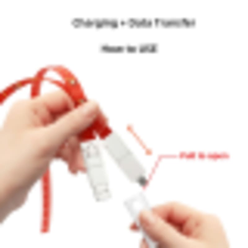 Lanyard Charging Cable Bulk | 3A Fast Charging 6-in-1 Multi Interface Custom Branded Promotional Lanyard - Gallery 3