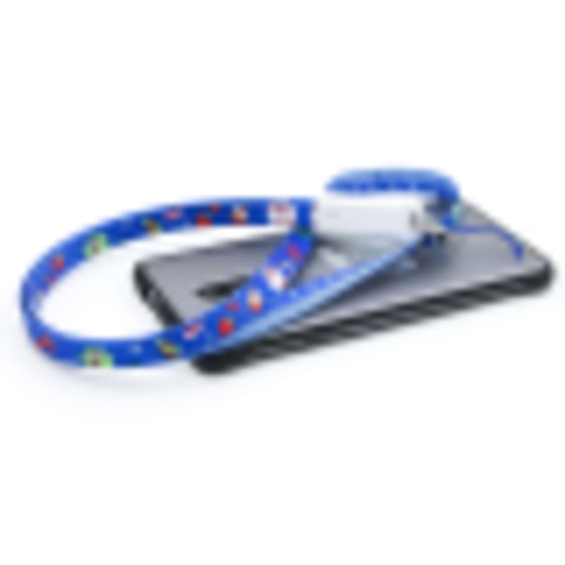 Promotional Giveaways USB Cable | 3-in-1 Flat Lanyard Charging Cord for Brand Marketing - Gallery 4