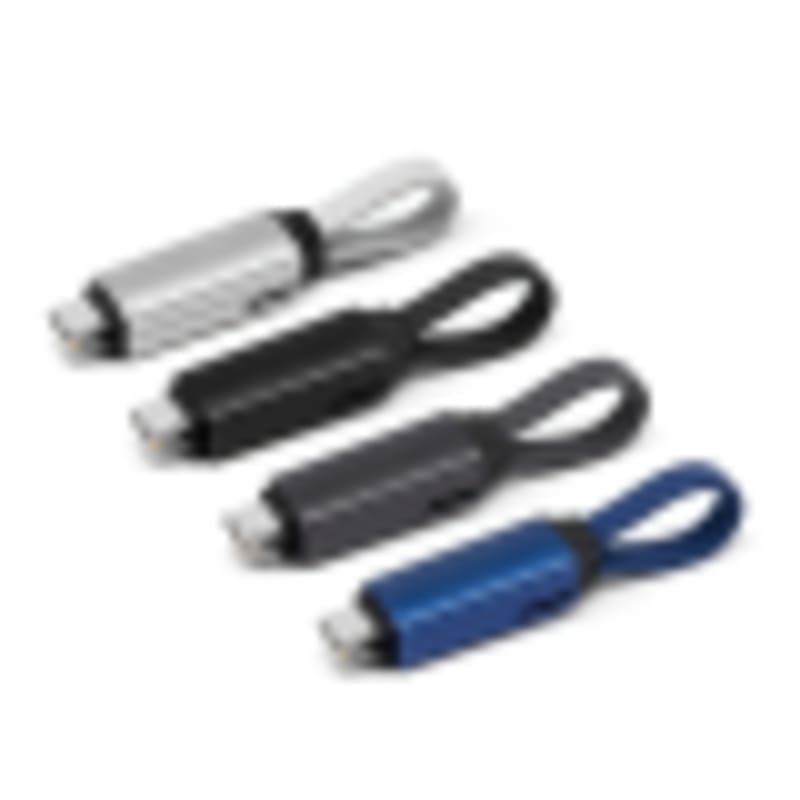 Short USB Cable Bulk | 60W 3A 3-in-1 Magnetic Keychain USB Cord - Gallery 1