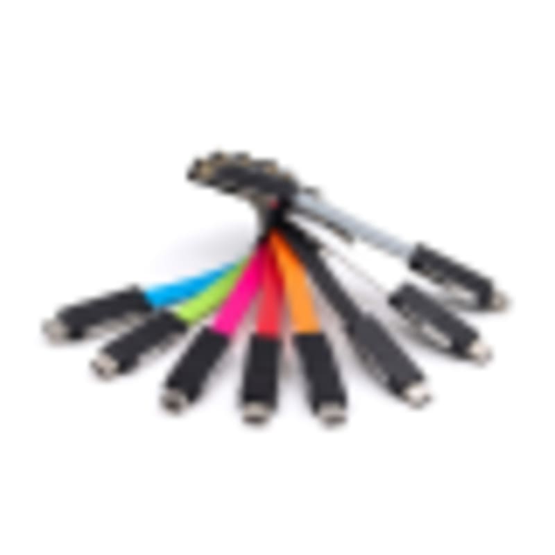 Branded USB Cables Wholesale | 4-in-1 Magnetic Keychain 2A Fast Charging Flat Cord - Gallery 3