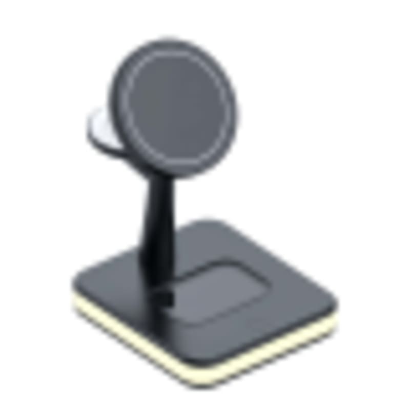 Magnetic Wireless Charger 3-in-1 Stand with Dimmable LED Night Light | 15W Max Fast Charging Station - Gallery 5