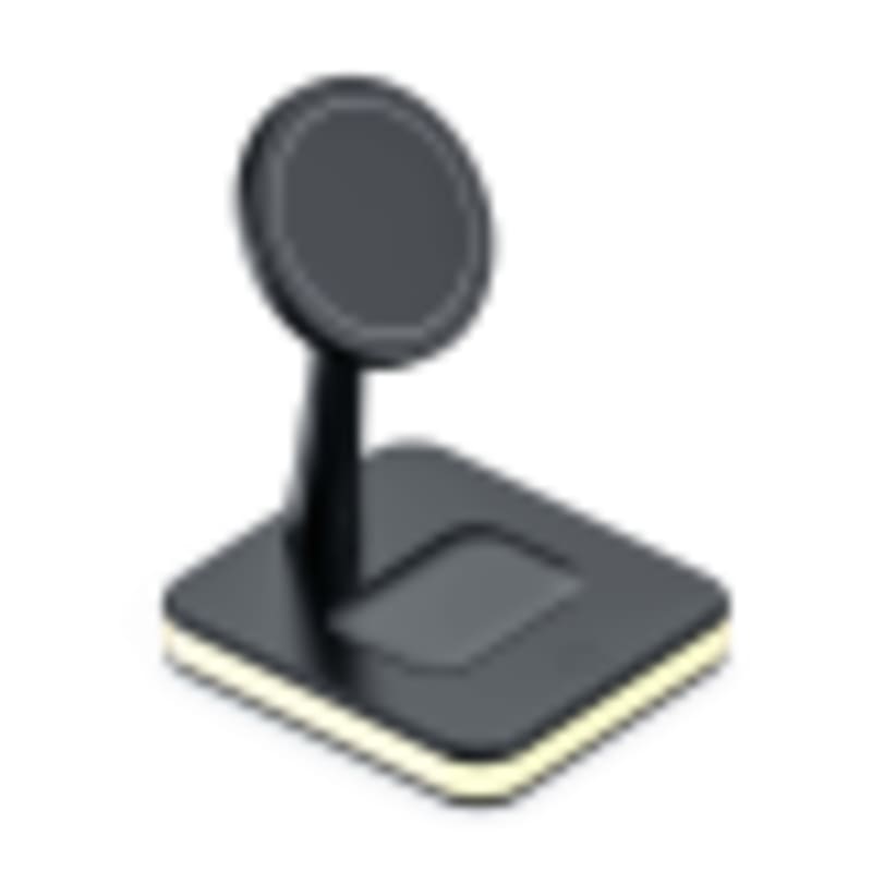 2 in 1 Wireless Charger with Dimmable LED Night Light | 15W Max Fast Charging Dock - Gallery 5