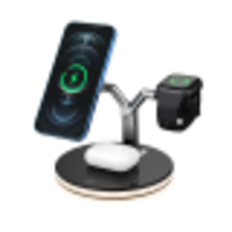 3 in 1 Wireless Charger with Dimmable LED Night Light | 15W Max Detachable Fast Charging Station - Gallery 3