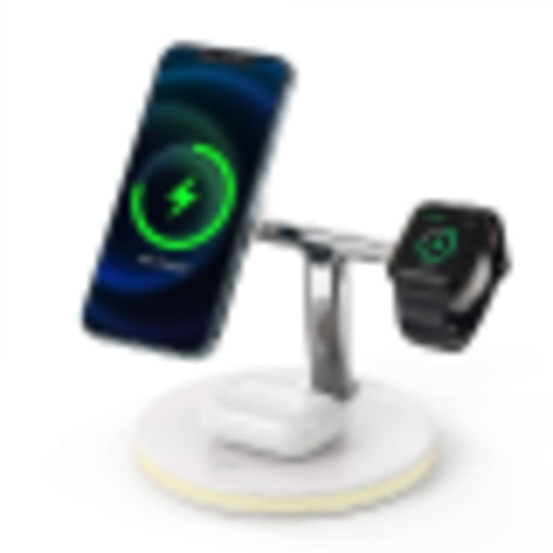 Versatile Desktop Docking Station | Wireless Charger with LED Light for Hotels & Offices - Gallery 1
