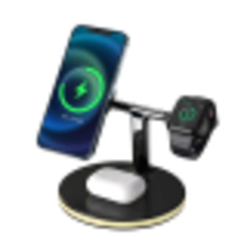Versatile Desktop Docking Station | Wireless Charger with LED Light for Hotels & Offices - Gallery 3
