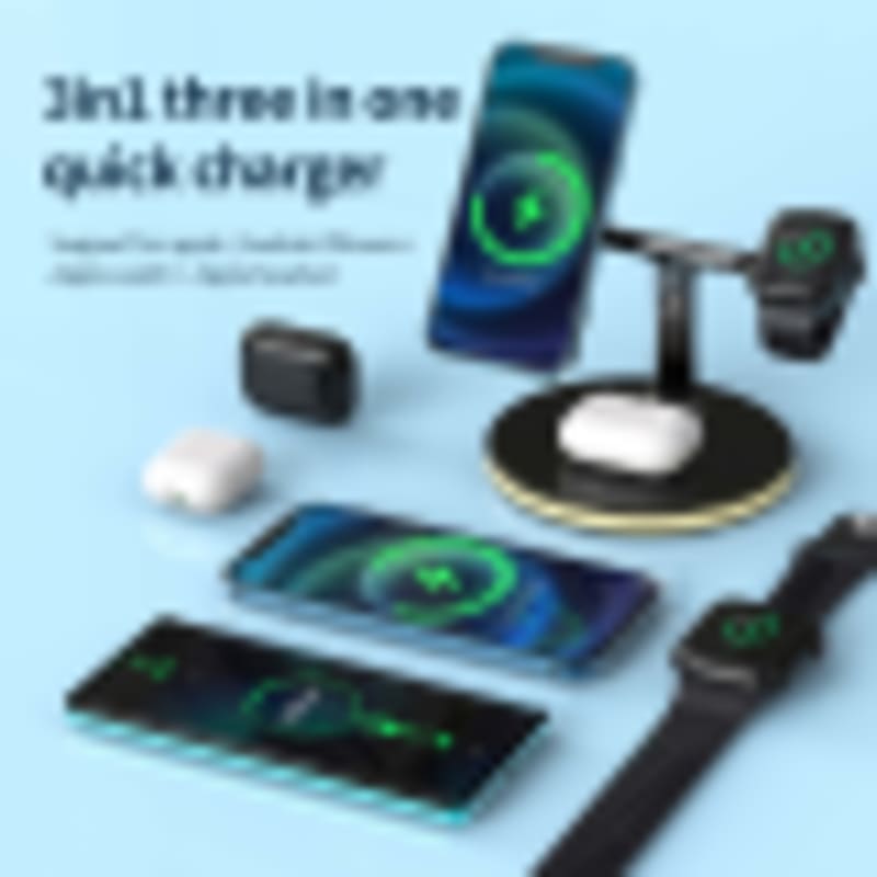 Versatile Desktop Docking Station | Wireless Charger with LED Light for Hotels & Offices - Gallery 5