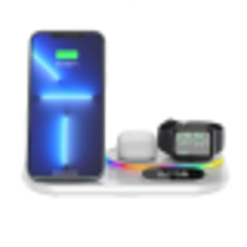 Ultra-Slim RGB Portable Wireless Charging Station | Samsung & Apple Compatible Multi-Device Pad - Gallery 2