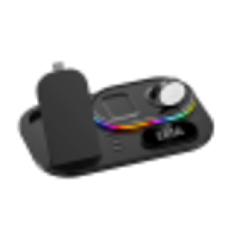 Ultra-Slim RGB Portable Wireless Charging Station | Samsung & Apple Compatible Multi-Device Pad - Gallery 5