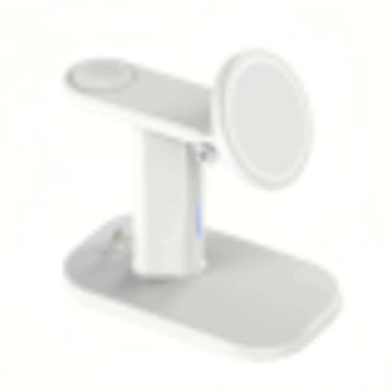 Office Wireless Charger 3-in-1 Magnetic with 2-Level LED Night Light | 15W Max Fast Charging Stand - Gallery 3