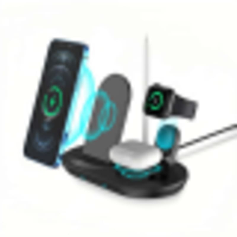 Silkscreen Printing Wireless Charger 3-in-1 Detachable Foldable | 15W Max Fast Charging Station - Gallery 1