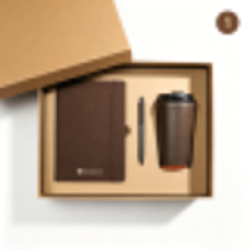 Custom Corporate Gift Sets 3-in-1 Eco-Friendly with Notebook, Pen & Coffee Tumbler | Custom Logo Branding - Gallery 1
