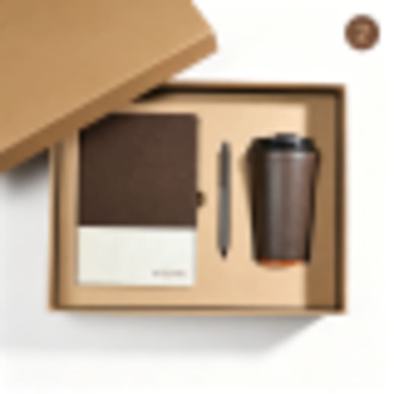 Custom Corporate Gift Sets 3-in-1 Eco-Friendly with Notebook, Pen & Coffee Tumbler | Custom Logo Branding - Gallery 2