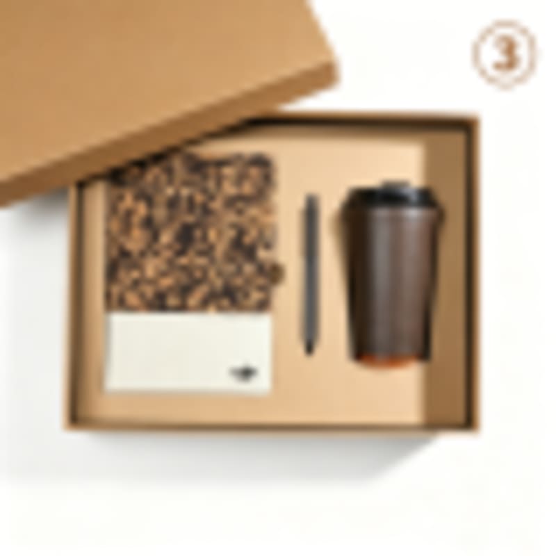 Custom Corporate Gift Sets 3-in-1 Eco-Friendly with Notebook, Pen & Coffee Tumbler | Custom Logo Branding - Gallery 3