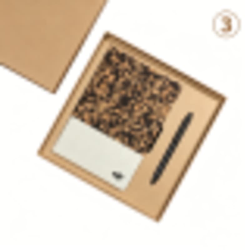 Logo Branded Gifts 2-in-1 Natural Cork & Coffee Grounds Notebook and Pen Gift Set - Gallery 3