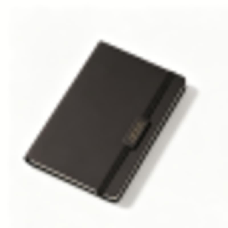 Personalized Journals Bulk A5 Eco Leather with Elastic Band & Custom Logo Plate - Gallery 3