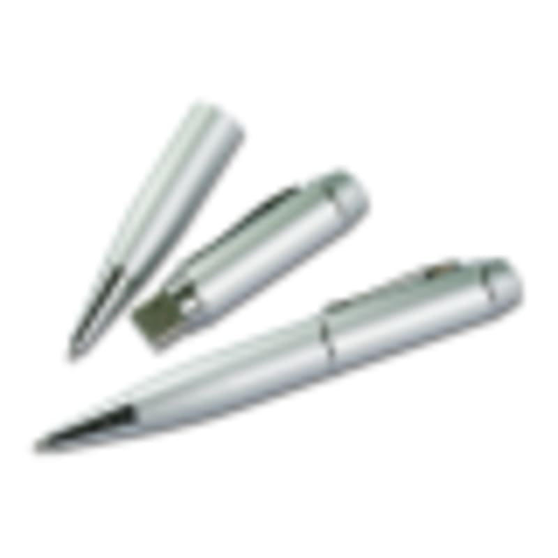 Corporate Event USB Drives Classic Metal Pen Flash Drive with Cap Design - Gallery 1