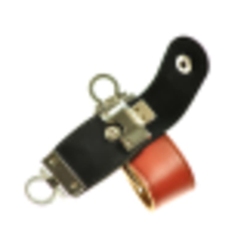 Custom USB Drives Bulk Snap Button Leather Casing Keyring Flash Drive - Gallery 1