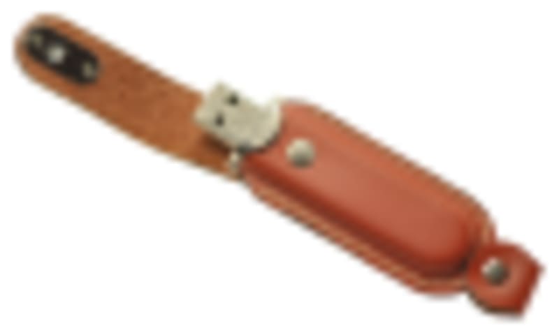 Custom Thumb Drives Bulk Flip-Top Leather Sheath with Dual Snap Buttons - Gallery 3