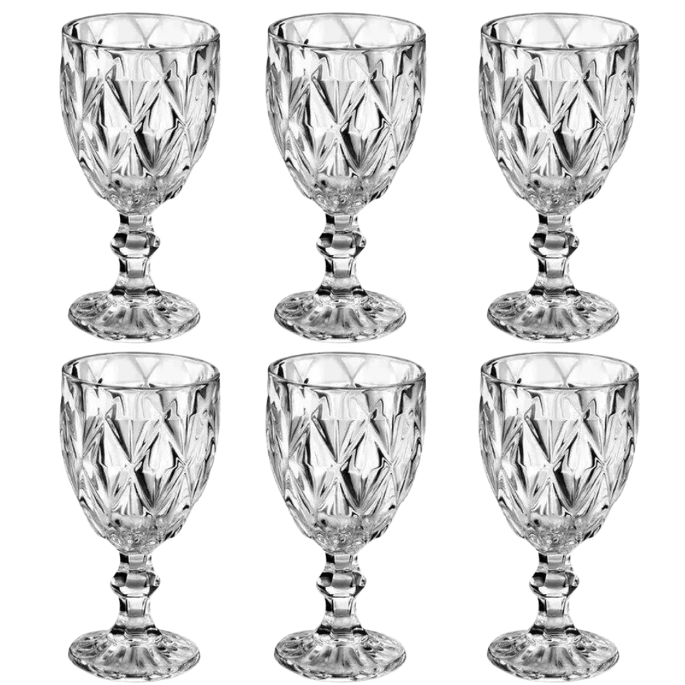 Jogo 6 Taças Diamante Original Line 340ml Transparente