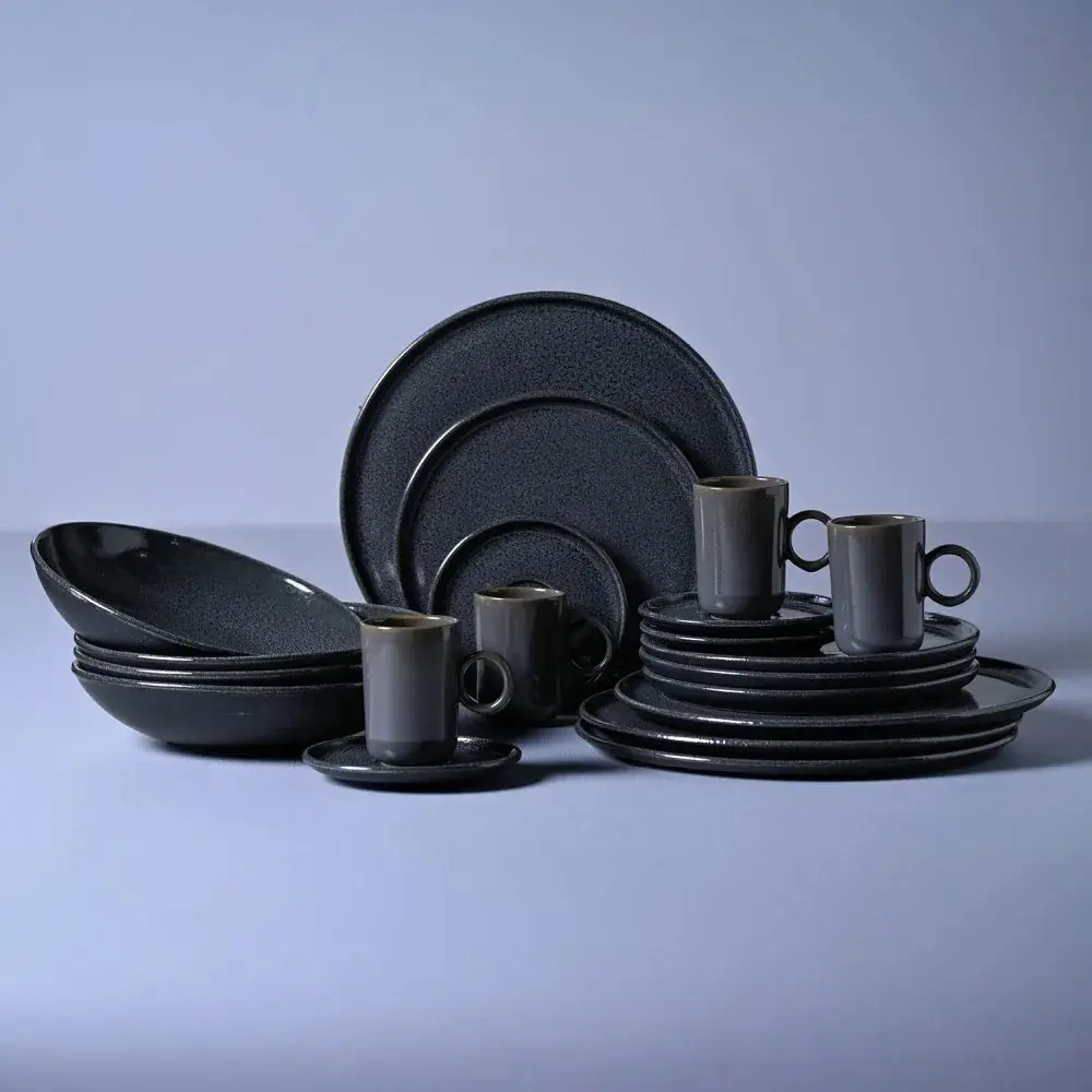 Aparelho De Jantar 30 Pecas Basic Dove Porto Brasil Ceramica Stoneware