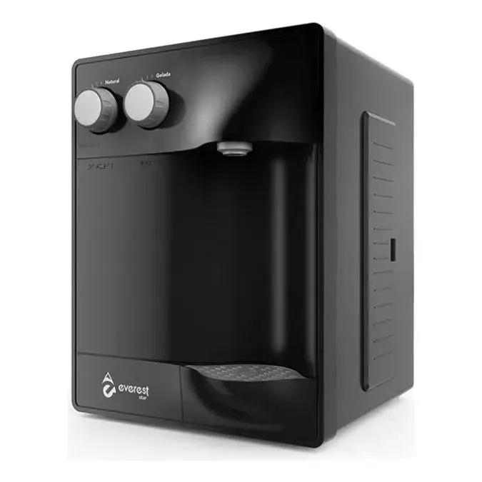 Purificador De Agua Gelada Refrigerado Everest Star Preto 2L Compressor