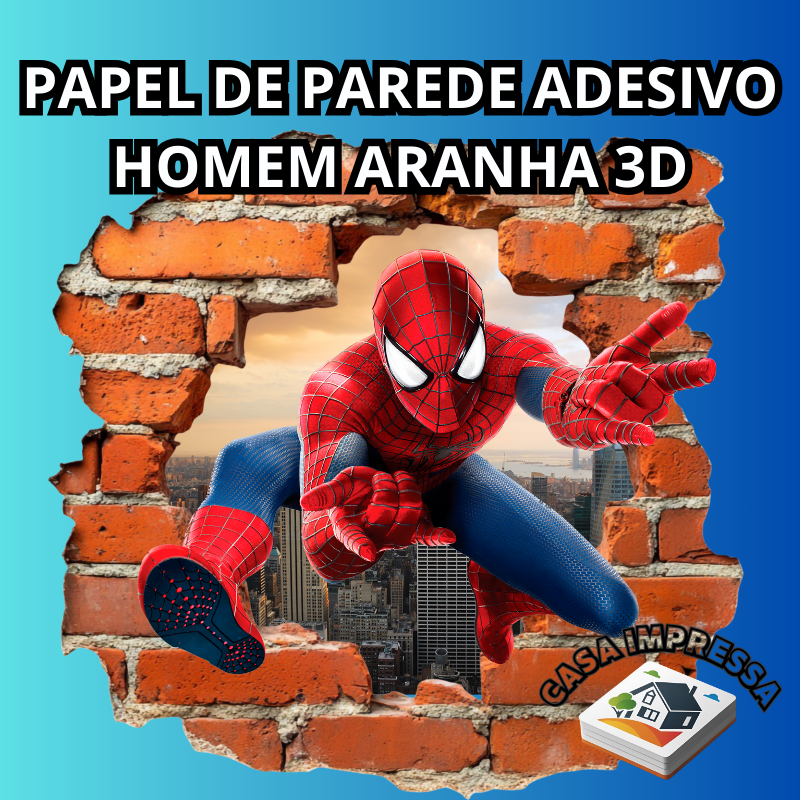 PAPEL DE PAREDE PERSONALIZADO HOMEM ARANHA