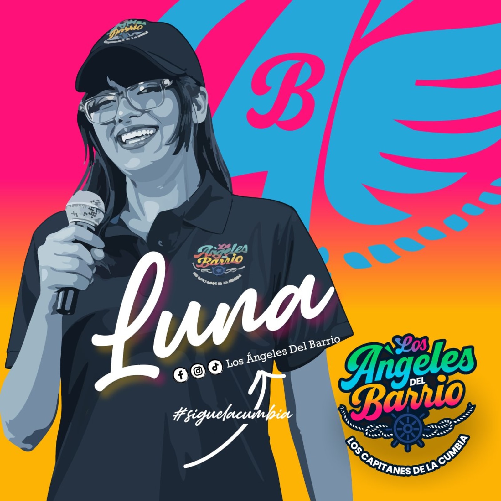 Los Ángeles del Barrio — Integrante Vocalista Luna