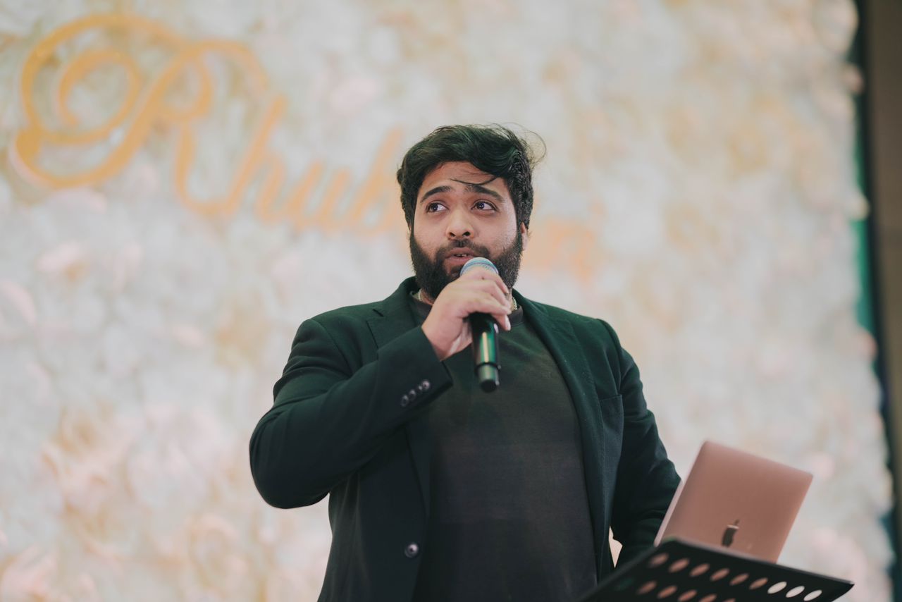Founder presenting
