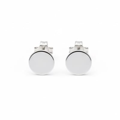 Sterling Silver 925 Stud Round Earrings "Orb"