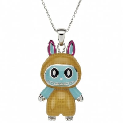 Sterling Silver 925 Labubu Necklace Pendant "Zaffi"