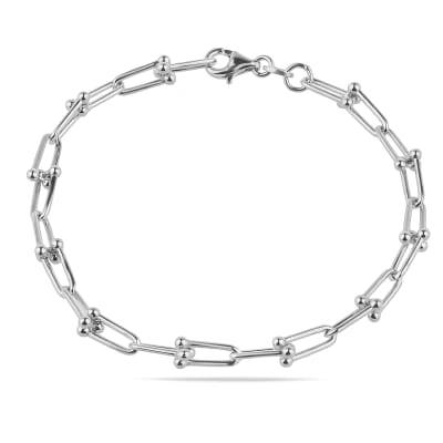 Sterling Silver 925 Chain Bracelet "The Knot"
