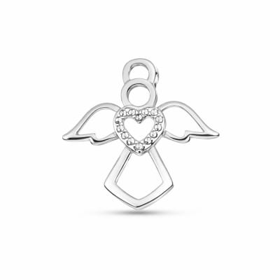 Sterling Silver 925 Angel Heart Pendant “Little Guardian”