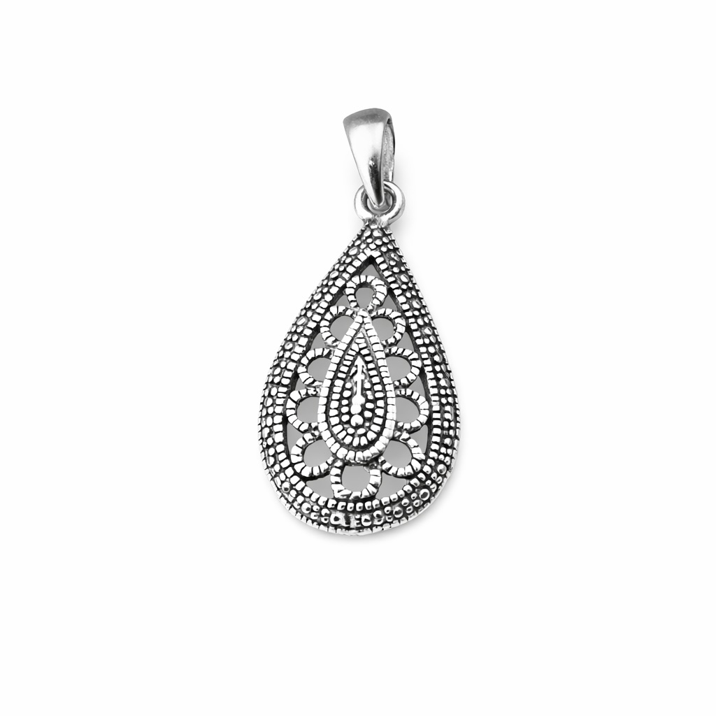 Sterling Silver 925 Pendant "Lattice" - Silver Image 1