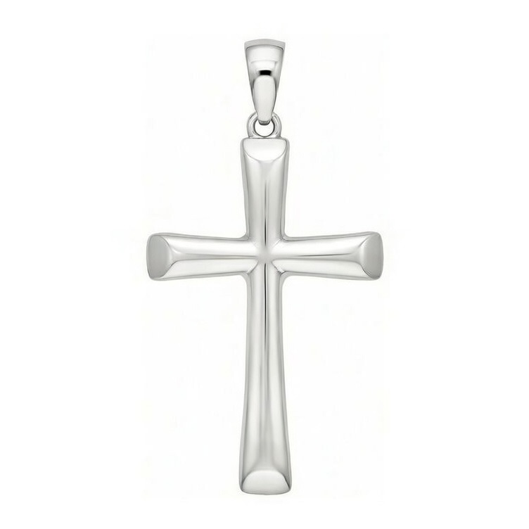 Sterling Silver 925 Cross Pendant "Sanctum" - Silver Image 1