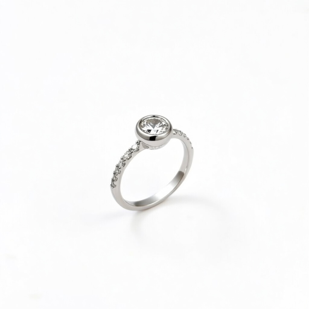 Sterling Silver 925 Single Solitaire CZ Ring "Nora"
