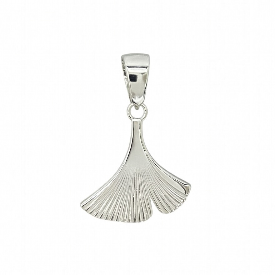 Sterling Silver 925 Fan Leaf Pendant "Flabel"