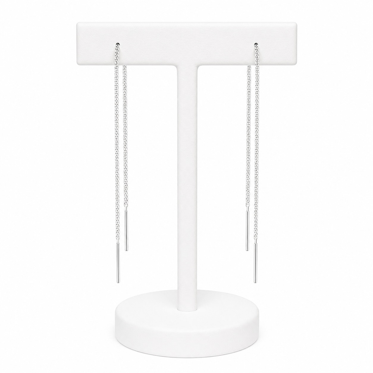 Sterling Silver 925 Threader Chain Earrings "Gravity"