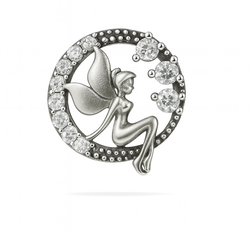 Sterling Silver 925 Sparkling Bracelet Bead Charm "Pixie" - Image 1