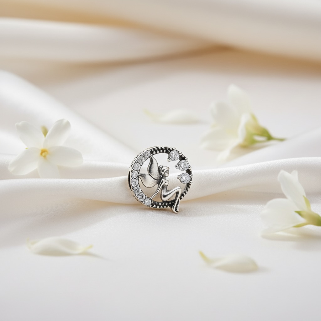 Sterling Silver 925 Sparkling Bracelet Bead Charm "Pixie" - Image 2